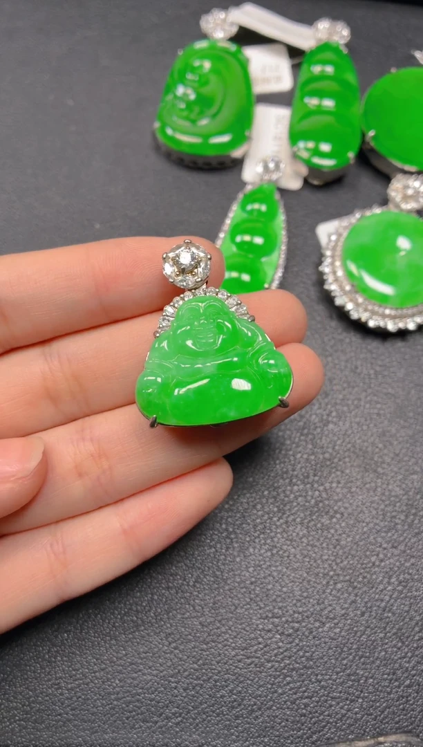 颈饰银S925镶嵌翡翠1