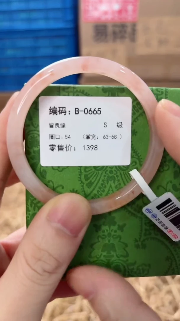 未镶嵌手镯石英质玉B-0665