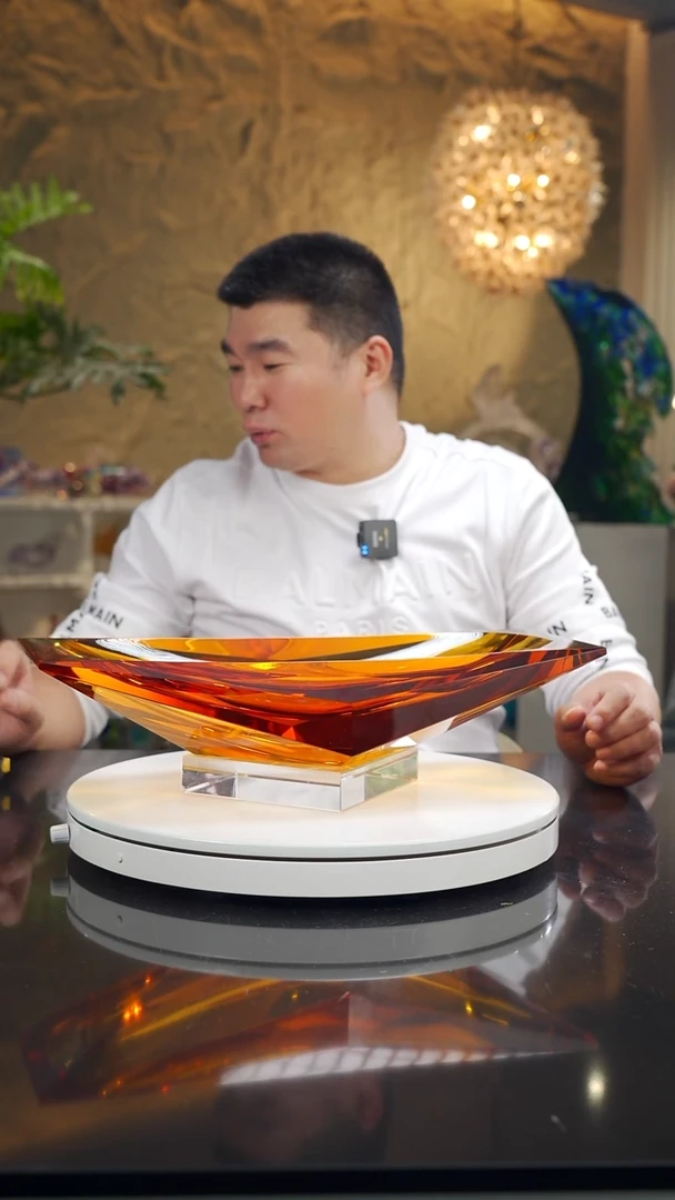 摆件福利琥珀切面果碗