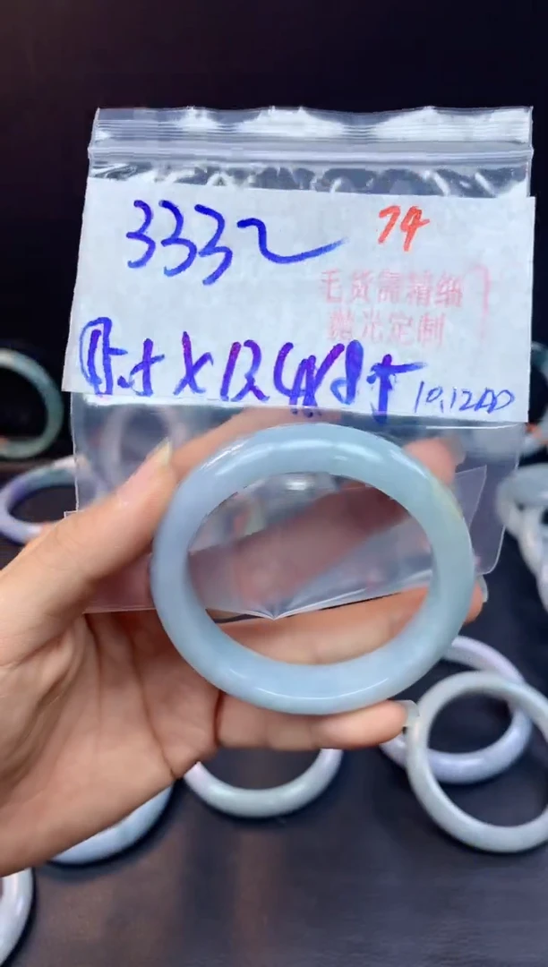 未镶嵌定制翡翠74毛货需精细抛光+多样性发1件+333元