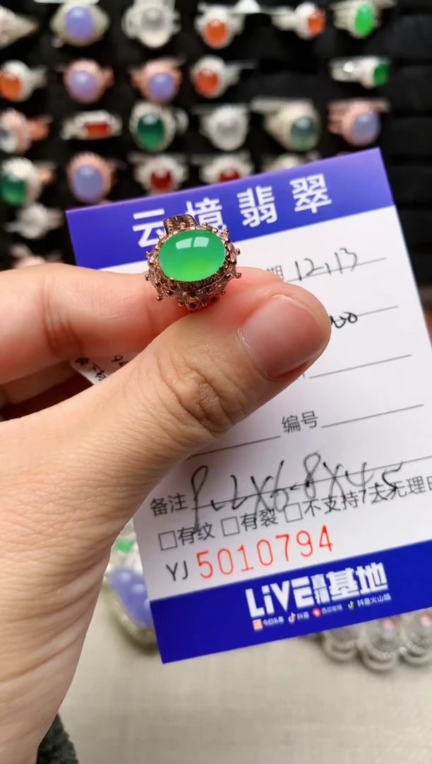 未镶嵌戒指翡翠0794