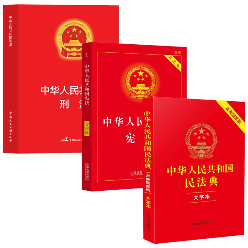 3册 中华人民共和国宪法:实用版+民法典（大字本）+刑法