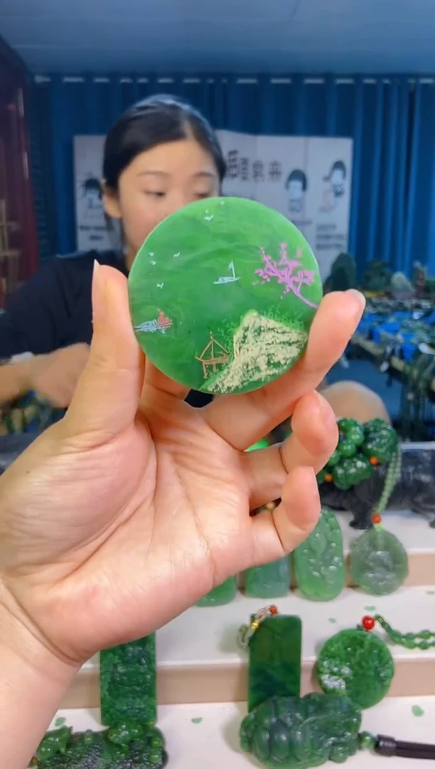 和田玉未镶嵌挂件1