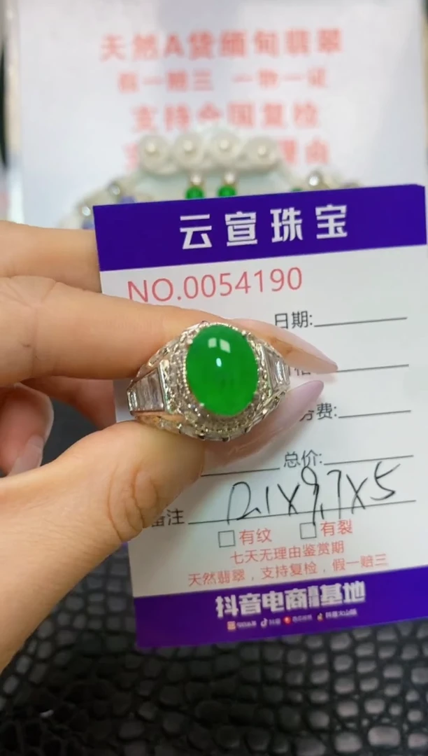 翡翠戒指未镶嵌/41900000