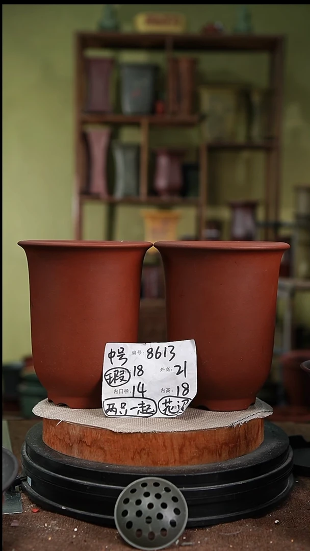 紫砂花盆紫砂花盆8613瑕