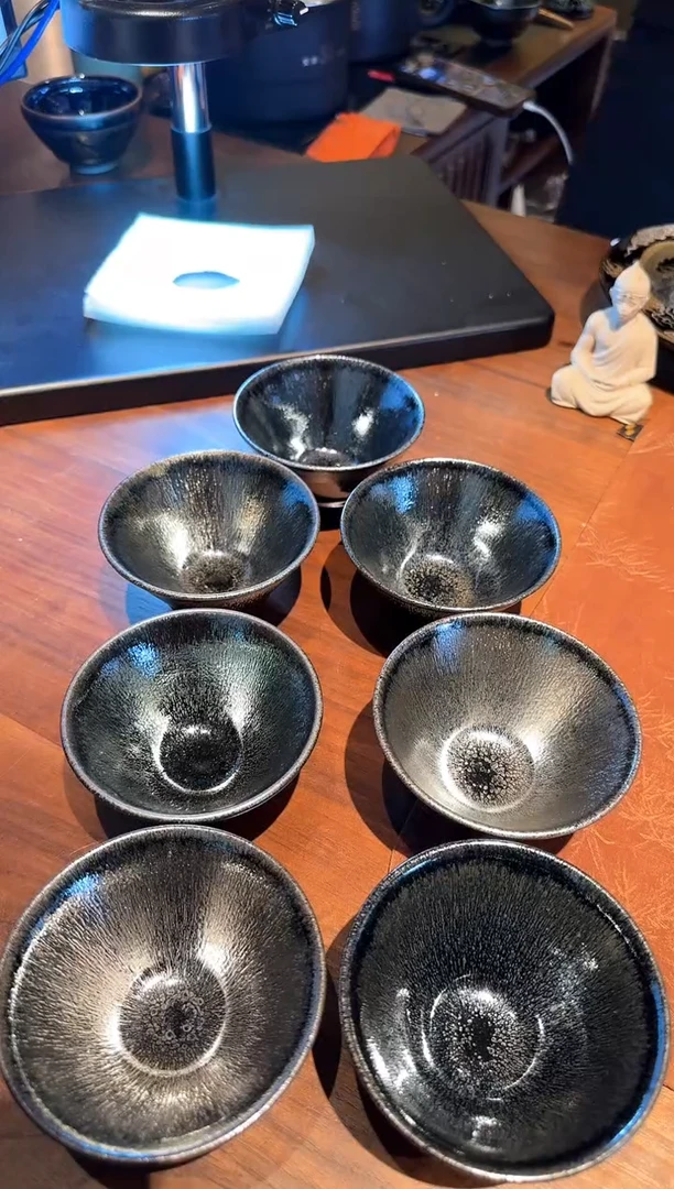 卓立旗 单字款自得旗乐 银毫 斗笠盏