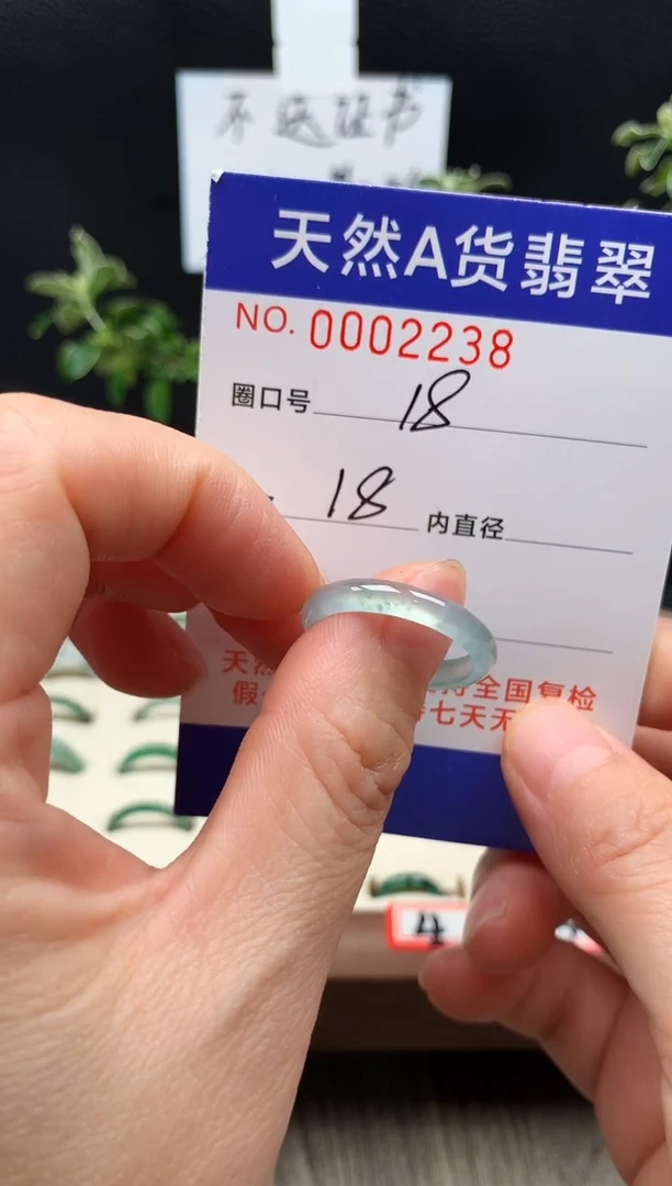 未镶嵌戒指翡翠18#