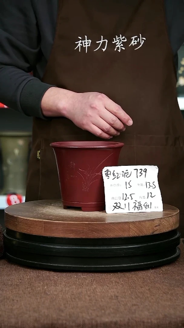 紫砂花盆花卉园艺739