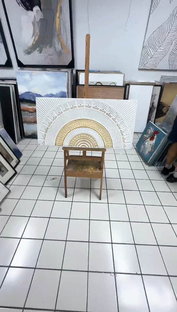 168现代艺术装饰画油画50cm*100cm