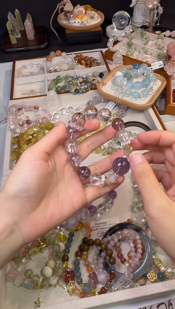 未镶嵌手串水晶1287多样性发货
