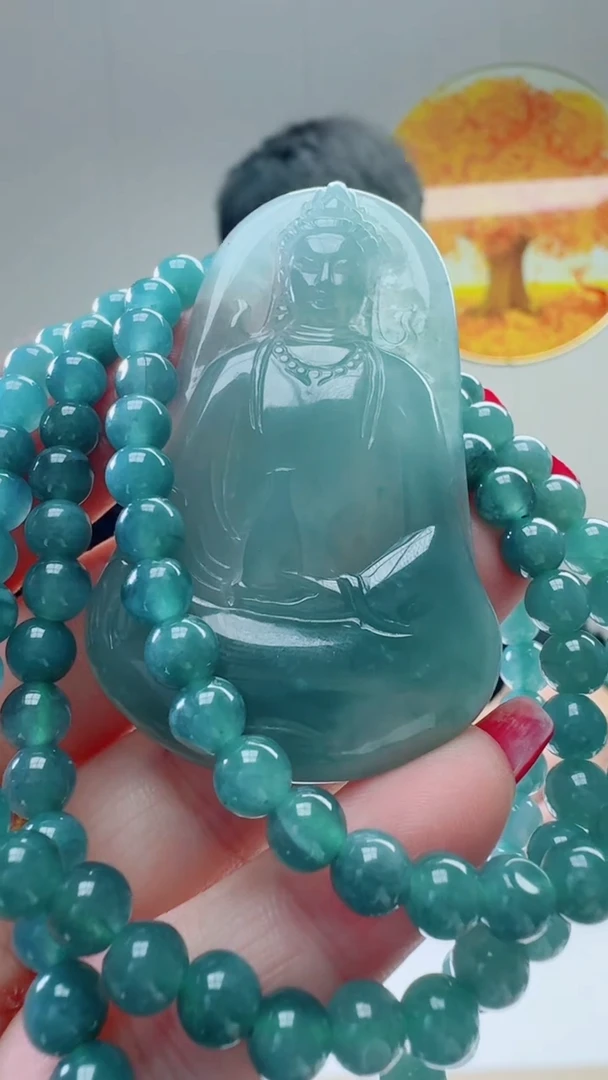 颈饰未镶嵌翡翠天然A货翡翠  多样性随机发其一