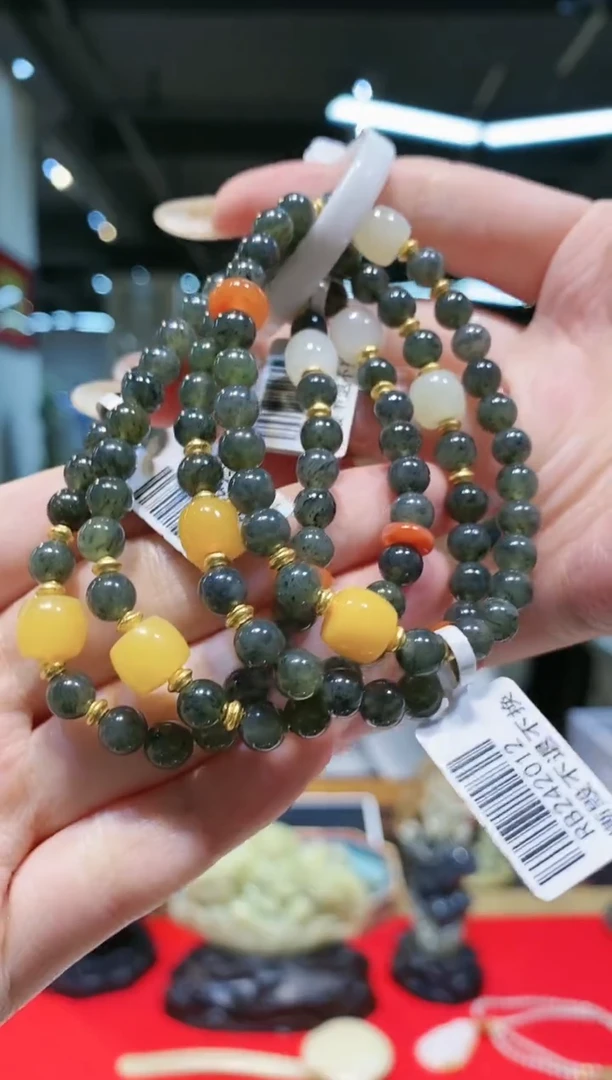 【闪购商品】和田玉手串未镶嵌约6mm多样发发一件