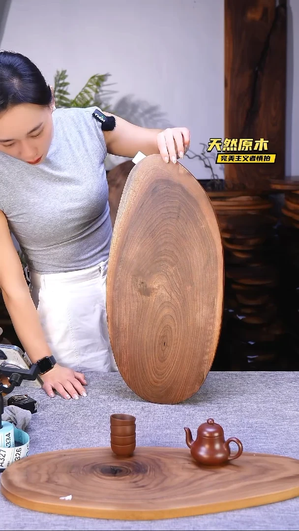 木北美黑胡桃原木.干裂疤结不属于商品质量问题完美主义者慎拍