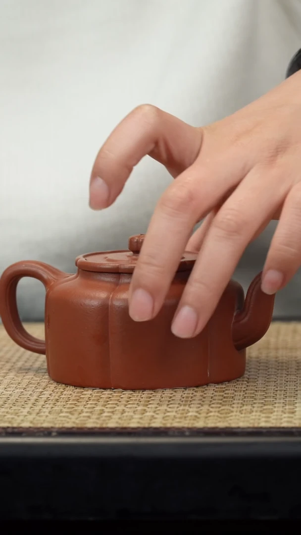 【闪购商品】紫砂茶壶生砂朱泥梅花周盘