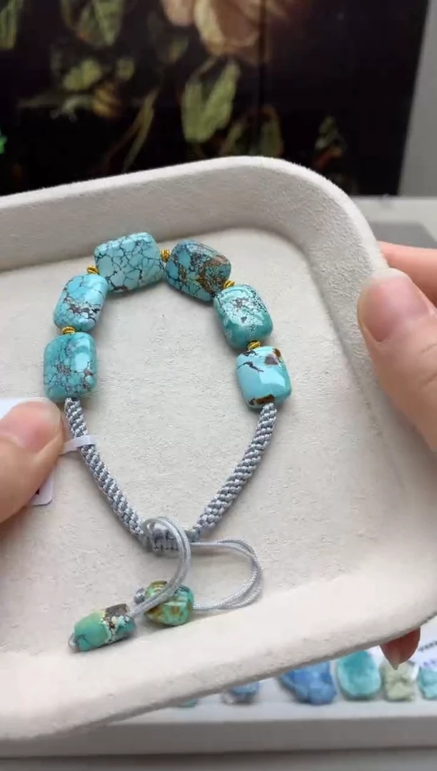 未镶嵌绿松石手绳A55