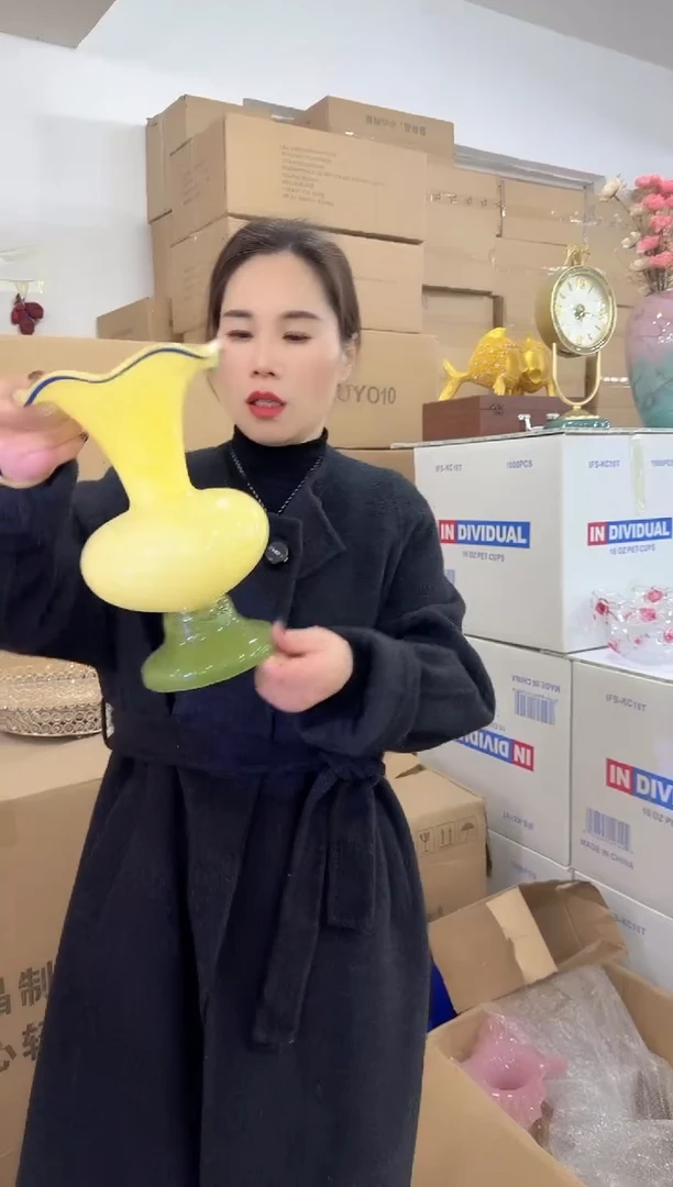 【闪购商品】无铅玻璃美全花器-k-早17