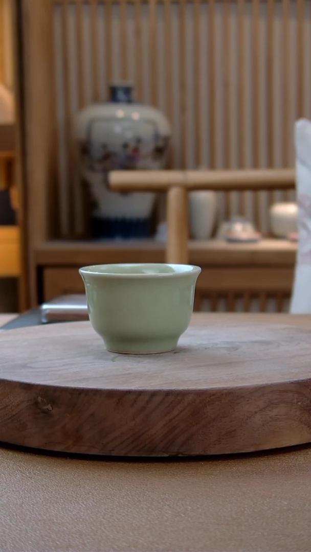 【闪购商品】拾玉窑豆青宛玉杯