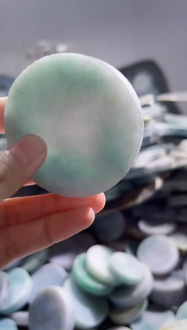 翡翠裸石缅甸翡翠A货柠54