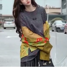 【短袖】舒适KY168086立体时尚百搭好穿女款71cm 320g