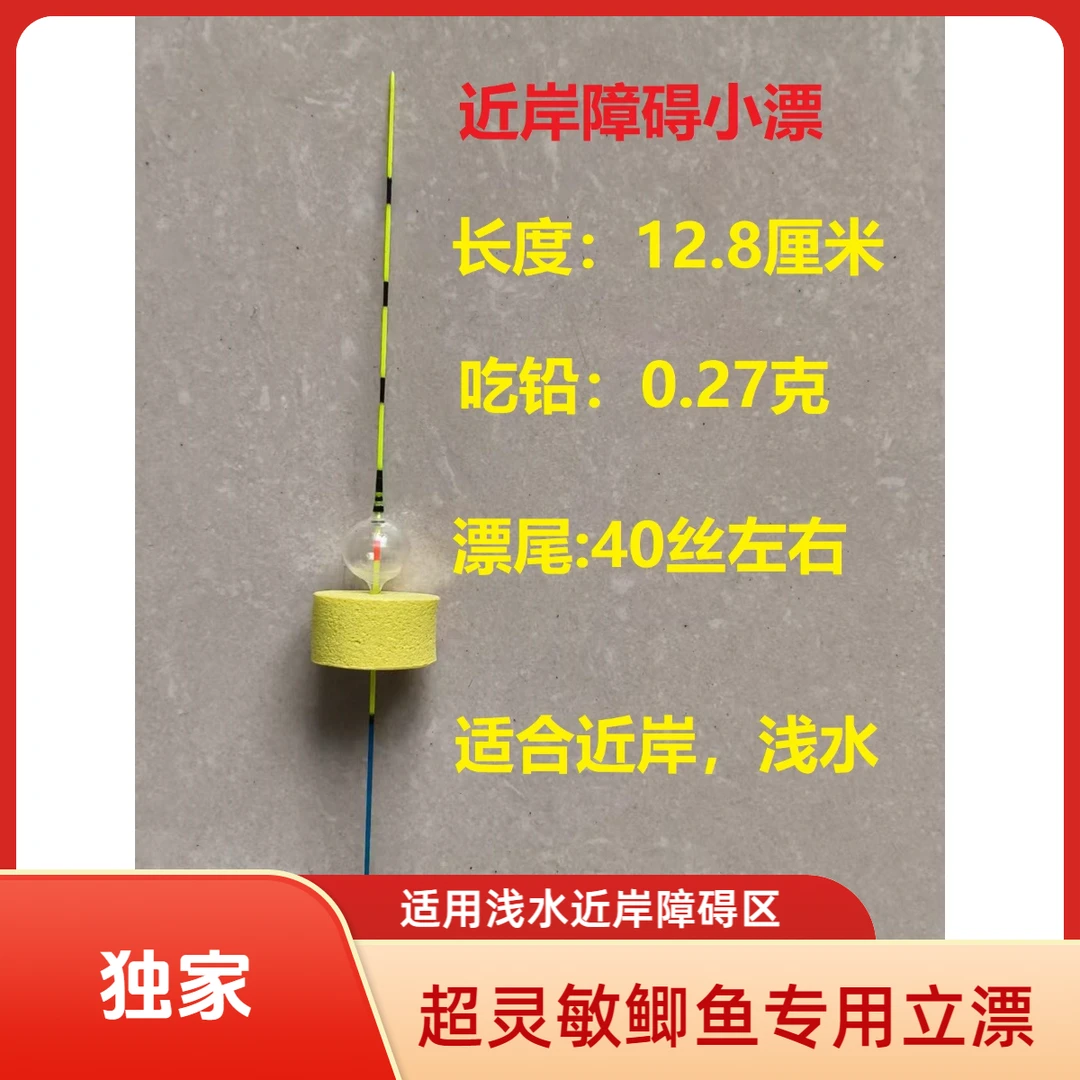台州气泡漂传统钓高灵敏鲫鱼专用浅水醒目小立漂1
