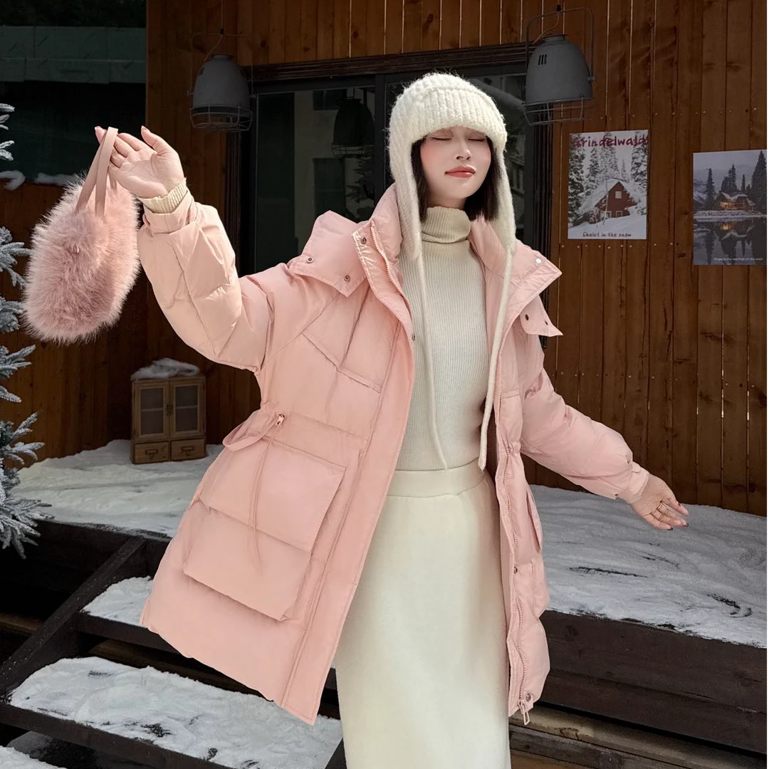 【巴斯克团团】2024休闲时尚百搭冬季保暖爆款加厚羽绒服9911