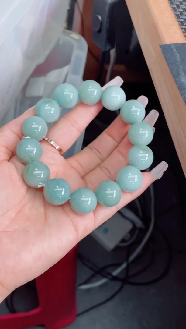 未镶嵌定制翡翠珠串