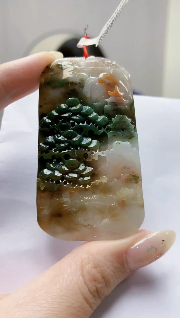 未镶嵌定制翡翠4812jw-毛货挂件45