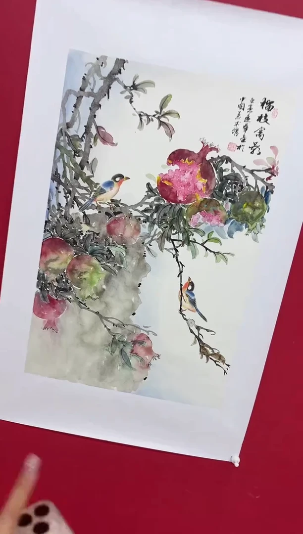 国画经典国画宣纸手绘2.7平尺
