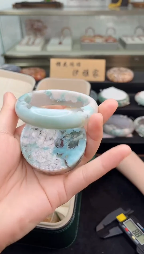 未镶嵌手镯石英质玉58圈口（赠品镯心）4S9169