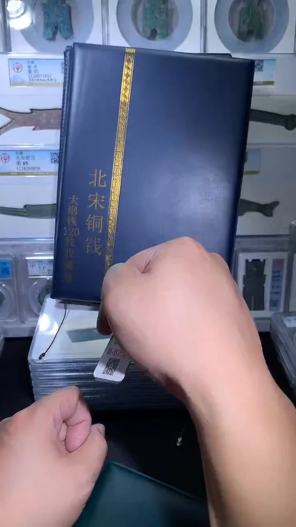 铜御泉收藏北宋大纲钱币册120枚