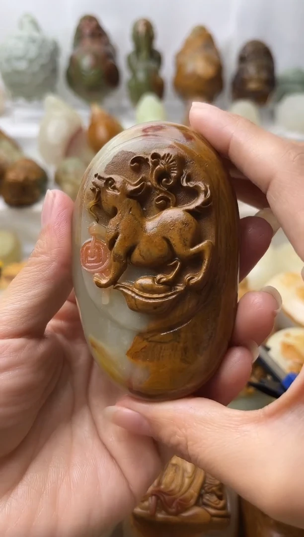 石材方解石棉纹正常不退换狗