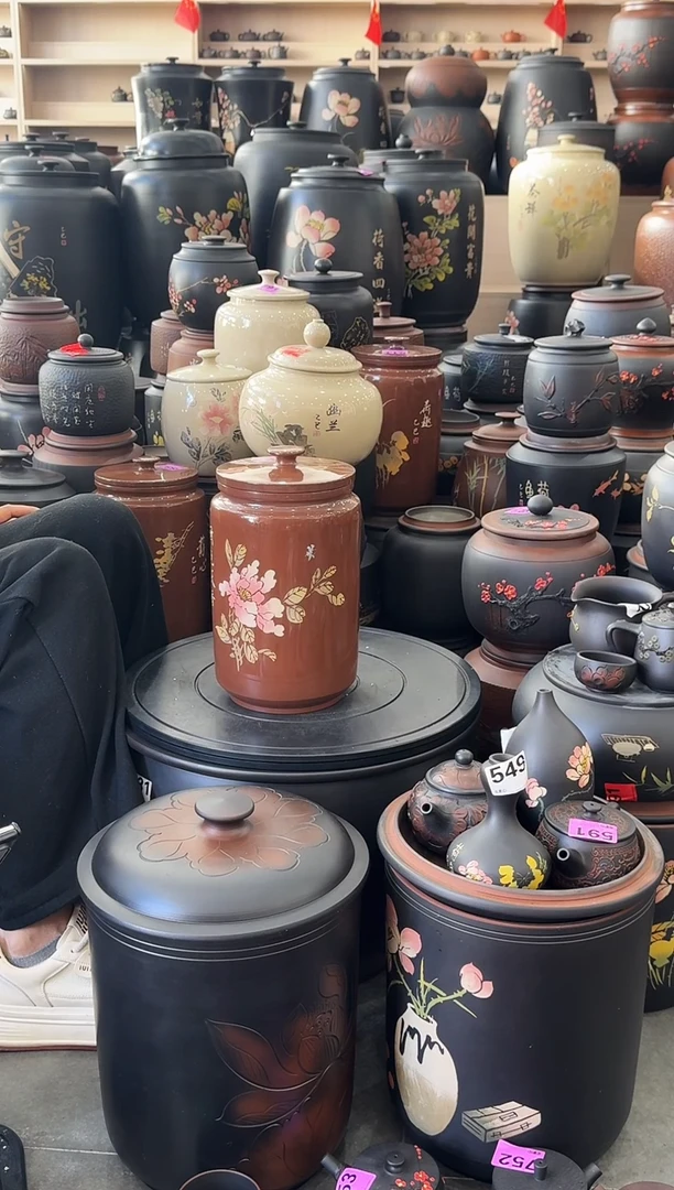 罐瑕疵茶叶罐  复烧高柱   610