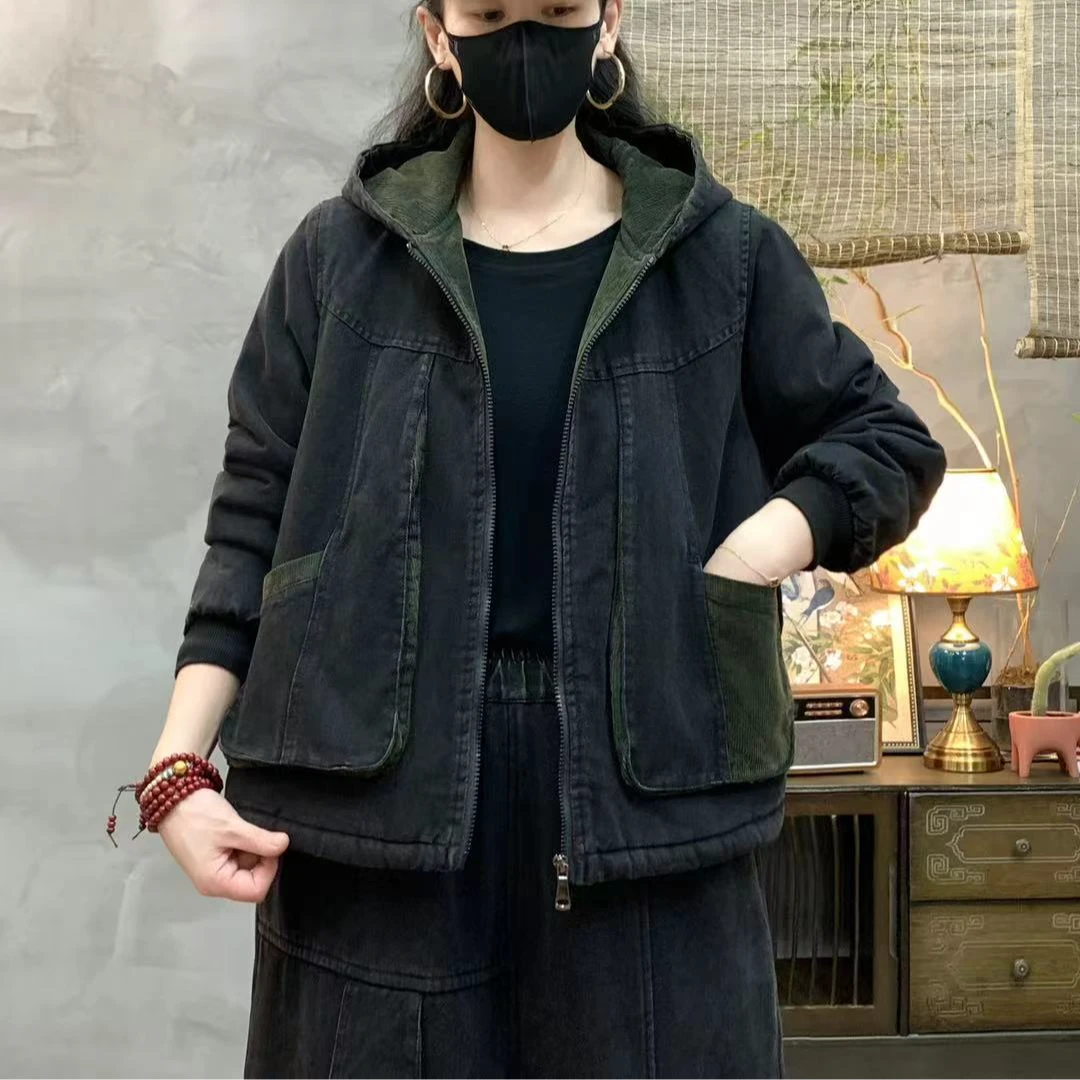 9047新款秋冬休闲减龄复古显瘦时尚牛仔外套