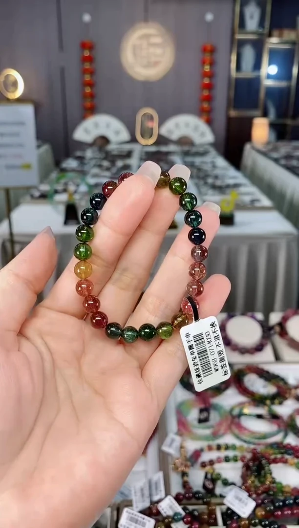 收藏级老矿碧玺单圈手串7mm+未镶嵌碧玺（多样性发一条）hon
