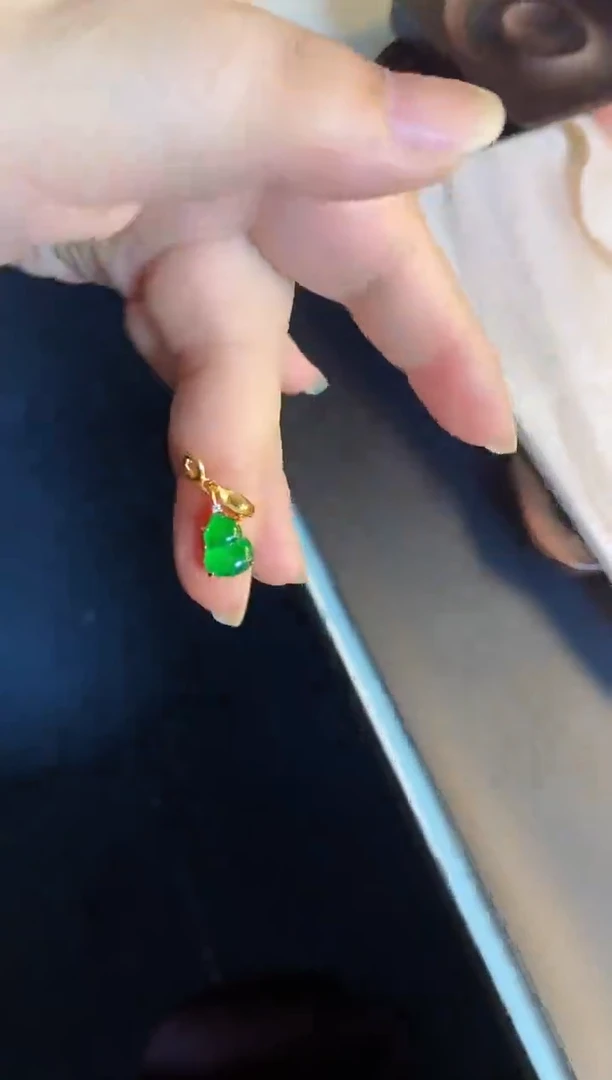 吊坠(不含链)银S925镶嵌翡翠1