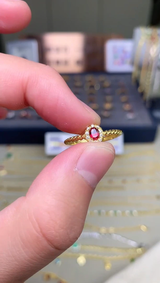 【闪购商品】蓝宝石戒指银S925镶嵌戒指