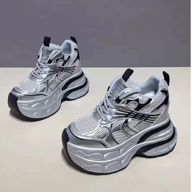 8118欧货老爹鞋女小个子厚底内增高显高显瘦时尚潮运动休闲老爹鞋