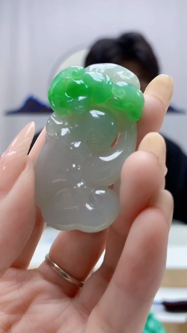 未镶嵌定制翡翠用****25145DD-毛货挂件64