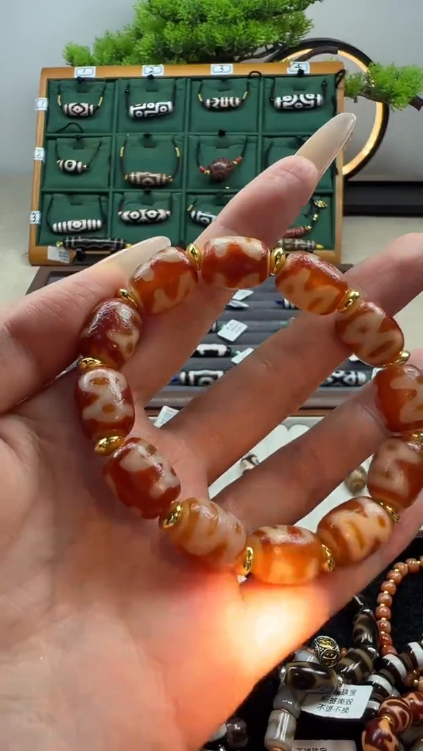 玛瑙/玉髓（覆膜）颈饰合金39.（微瑕随机发货）