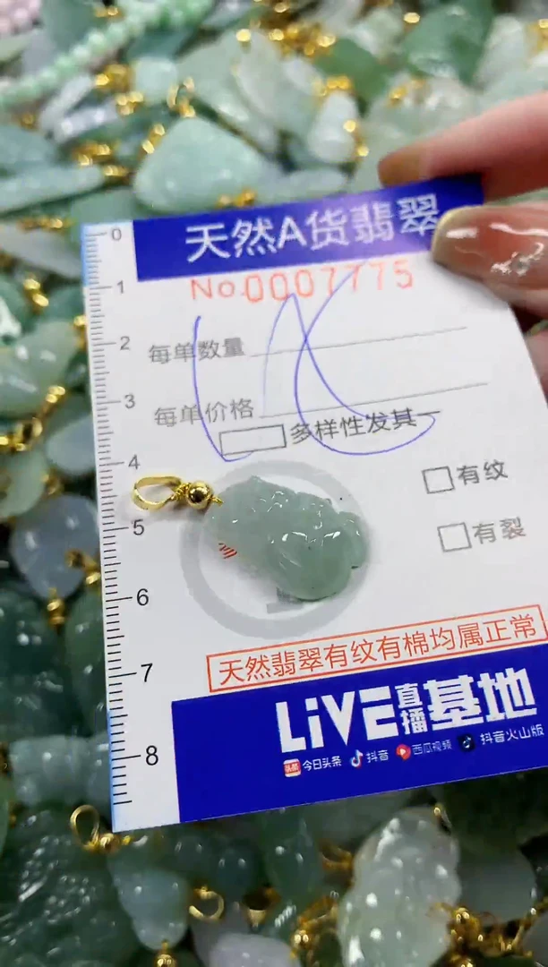颈饰未镶嵌翡翠天然A货翡翠