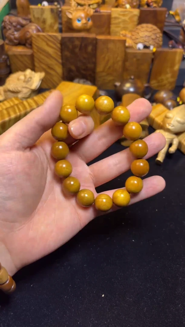 【闪购商品】楠木（金丝楠）其他1.5帝王黄手串7