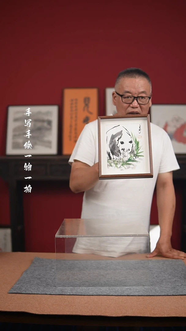 国画手绘-10寸摆台花鸟