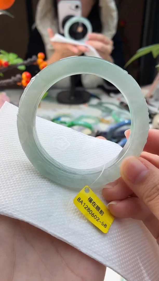 未镶嵌手镯翡翠22  翡翠手镯 58