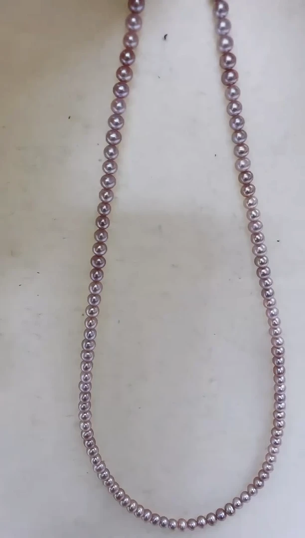 【闪购商品】淡水珍珠项链18K金镶嵌淡水珍珠项链