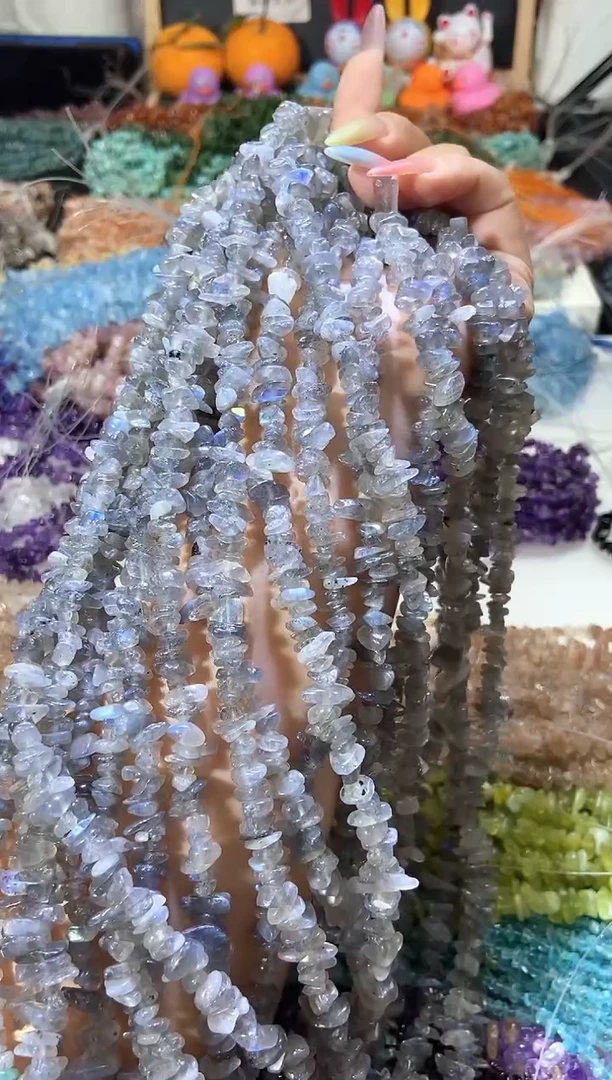 水晶珠宝半成品未镶嵌灰月光