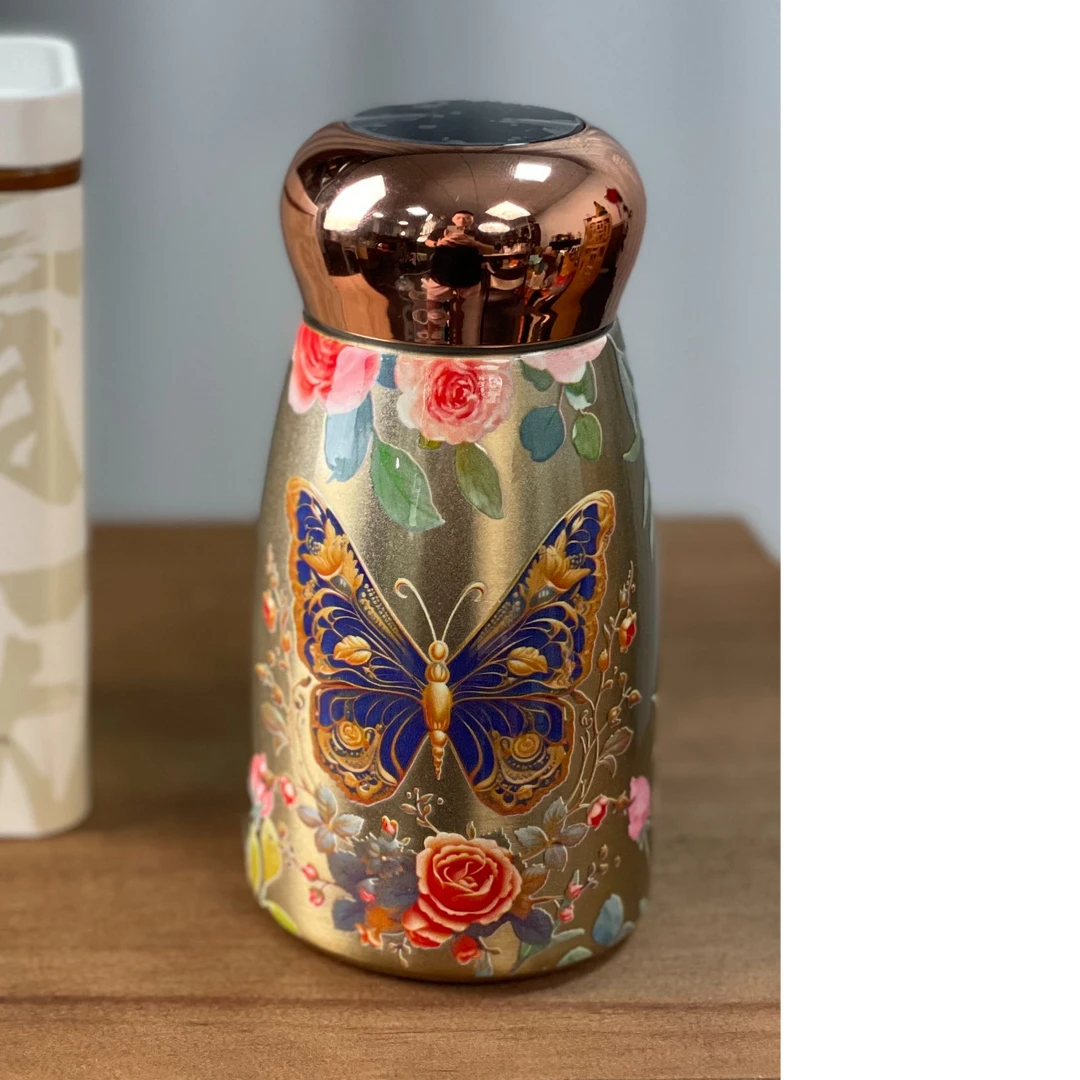 老白茶饼干30泡网泡装2.5g罐装赠蝴蝶小保温杯