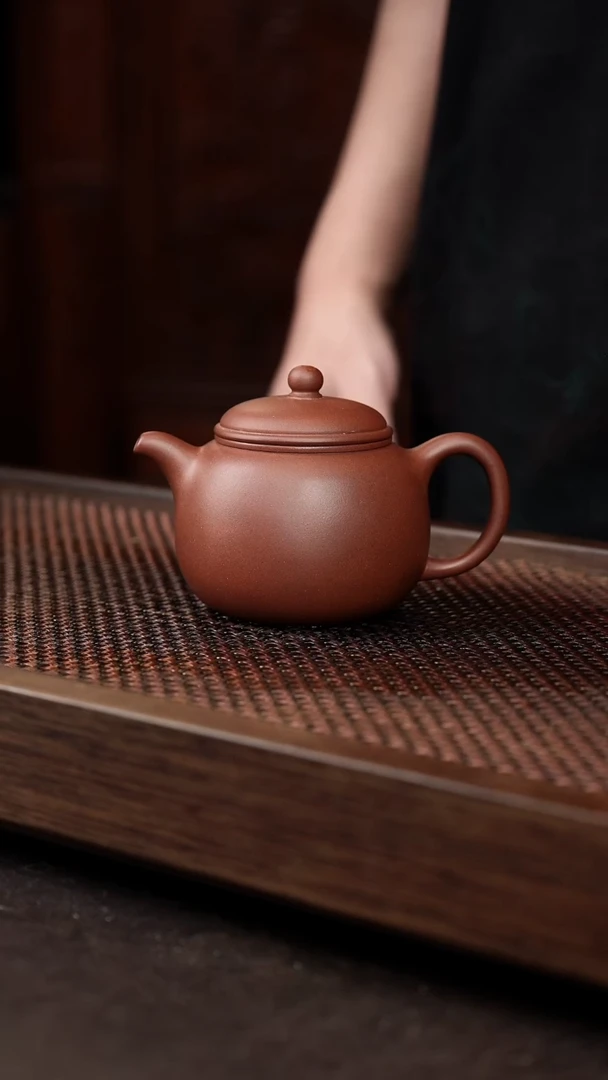茶壶紫砂底槽清匏尊+矿标证书 大