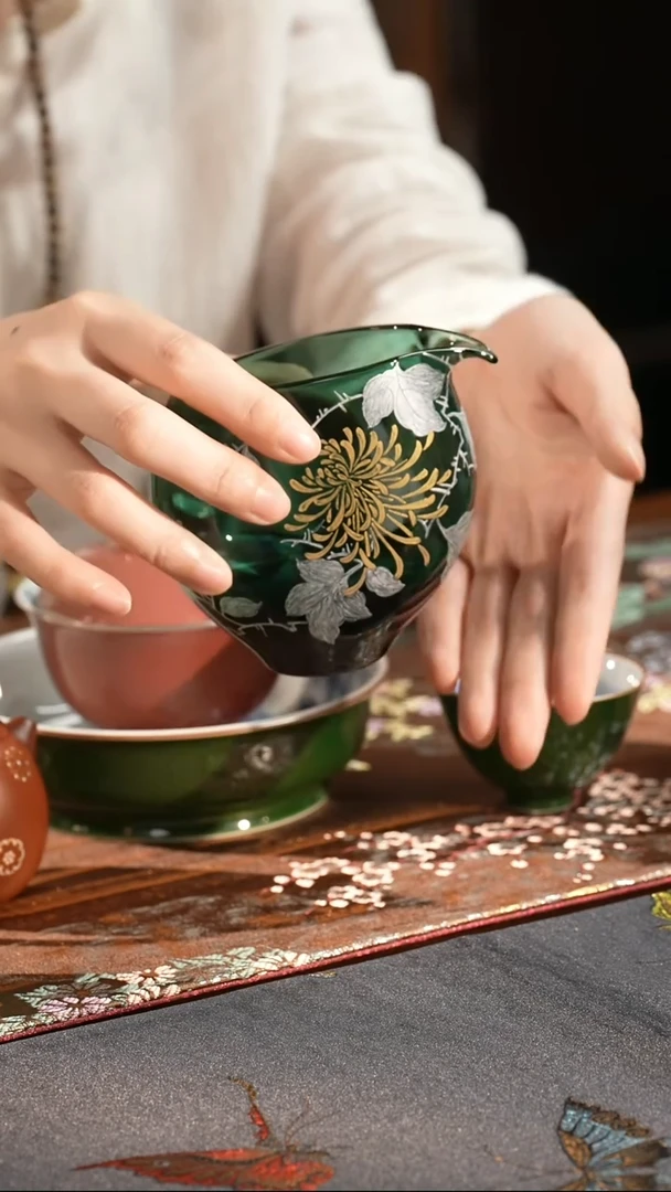 【见珊】专属物肆茶具金菊公杯