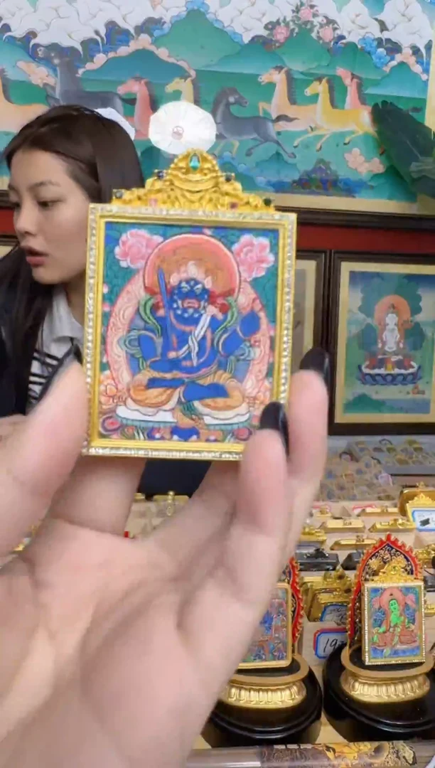 吊坠不动老师-热贡纯手绘-刀刀