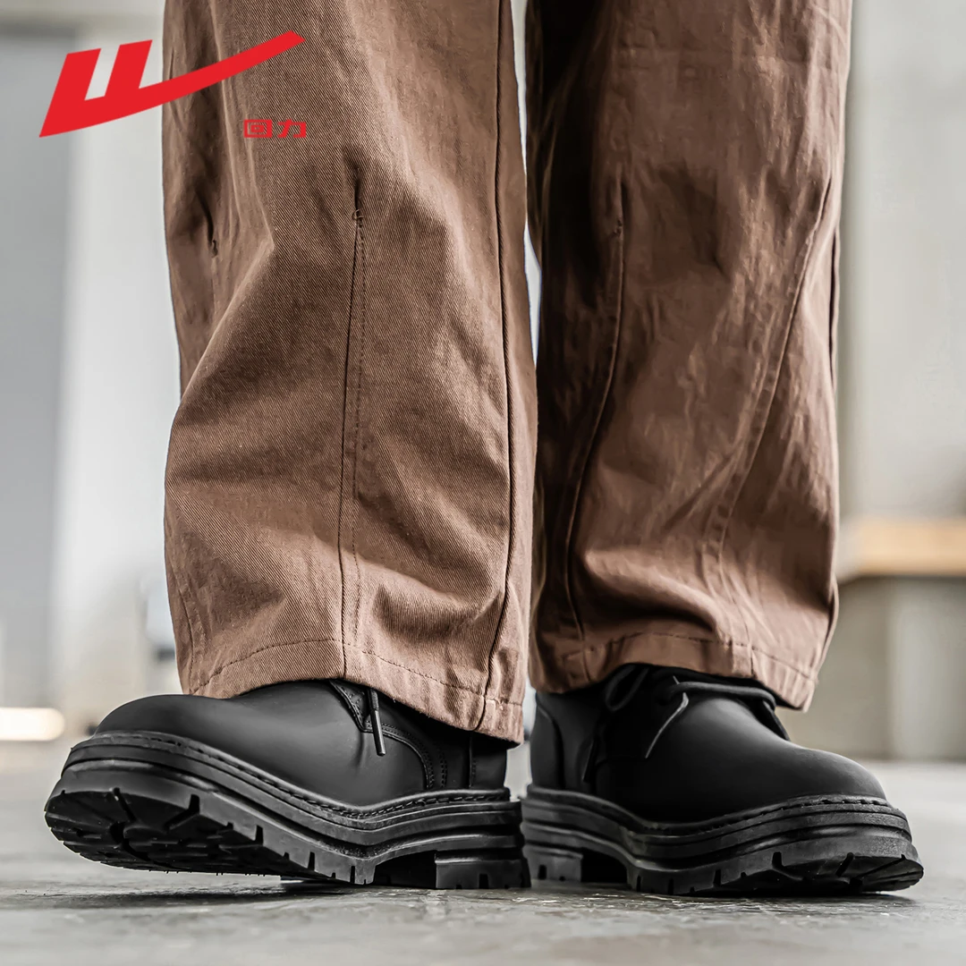 回力男鞋德比鞋男款2025新款秋季防水工装鞋子男士英伦风马丁靴男